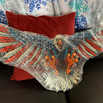 🔥Handmade Bald Eagle with Flag Wings